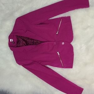 Divided Fuscia Blazer